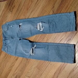 Encore distressed woman's stretchy jeans Sz 11 Gently loved